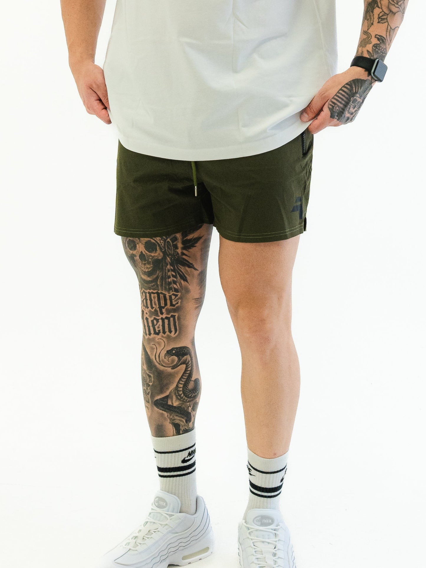The Your World Set – Training Tee + Militia Green Gym Shorts