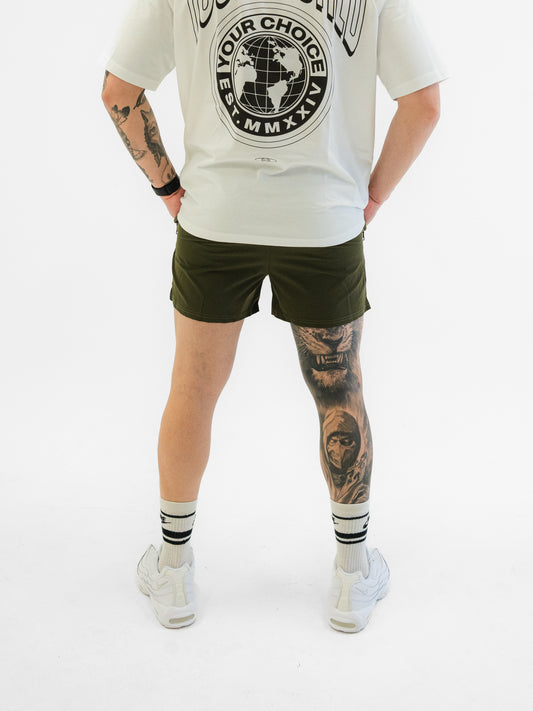 Militia Green Gym Shorts