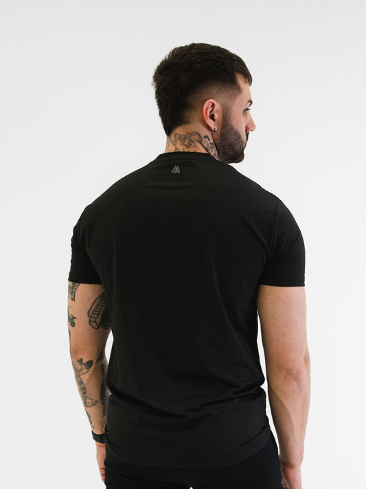 The Black Out Set – V1 Performance Shirt + Gym Shorts