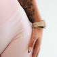 Essence 4" Scrunch Shorts Powder Pink