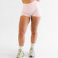 Essence 4" Scrunch Shorts Powder Pink