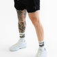 The Black Out Set – V1 Performance Shirt + Gym Shorts