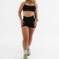 Essence 4" Scrunch Shorts ONYX Black