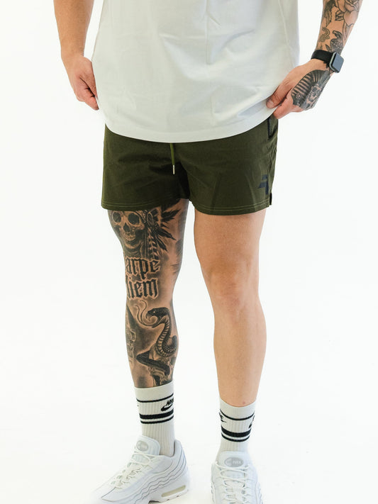 Militia Green Gym Shorts